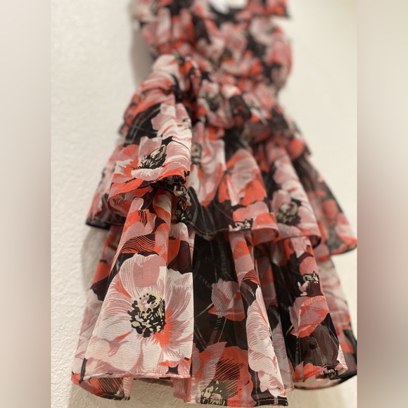 MISA Los Angeles Ruffle Floral Dress - Picture 2 of 6